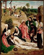 Geertgen Tot Sint Jans Geertgen painted The Lamentation of Christ for the altarpiece of the monastery of the Knights of Saint John in Haarlem Germany oil painting artist